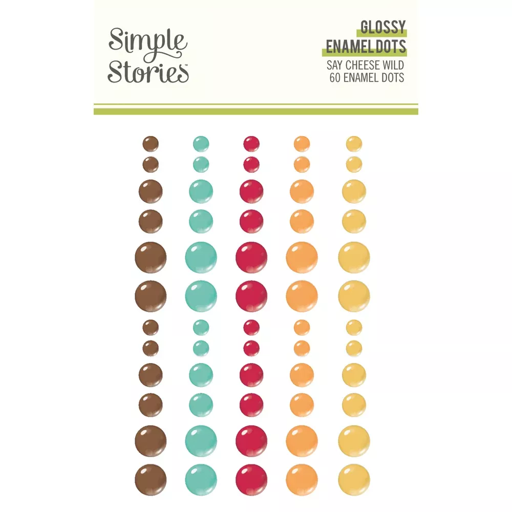 Simple Stories Enamel Dots - Say Cheese Wild, 22441