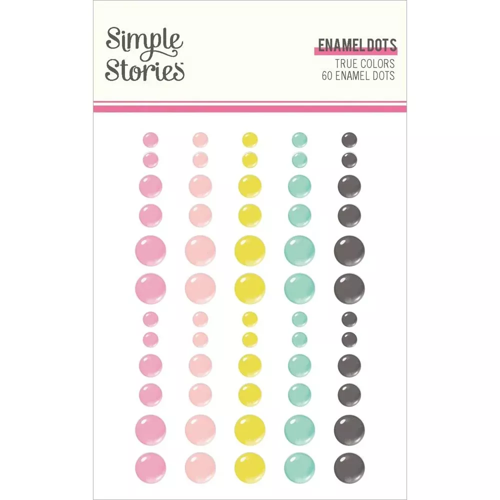 Simple Stories - Enamel Dots - True Colors, TRC21827