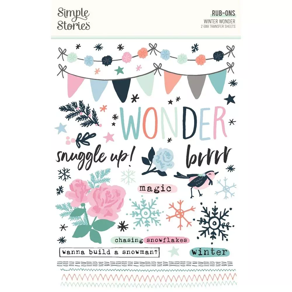 Simple Stories - Rub-Ons - Winter Wonder, WNW21221