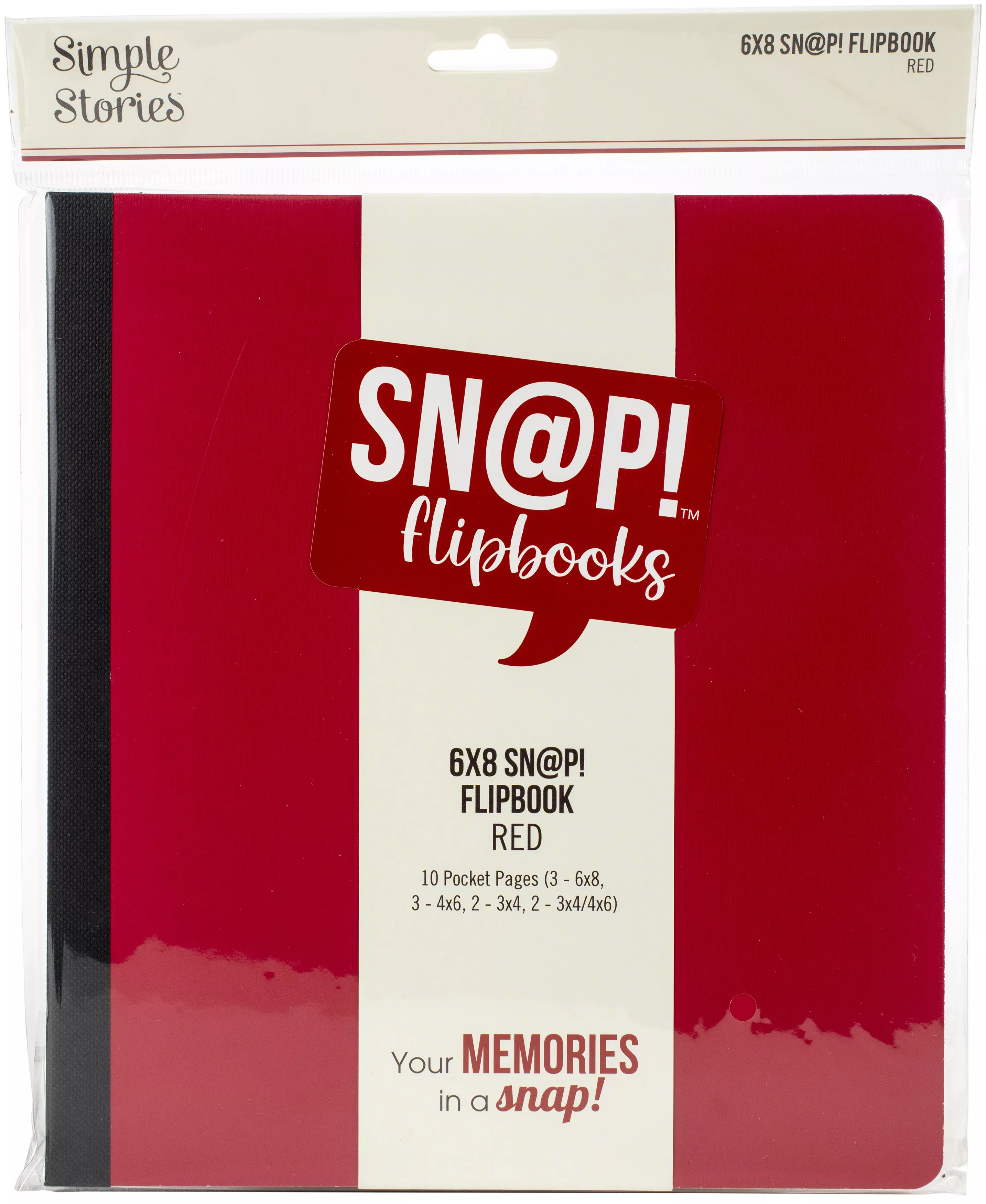 Simple Stories Sn@p! Flipbook 6"X8" - Red