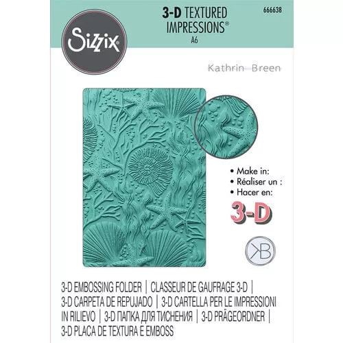 Sizzix - 3-D Textured Impressions Embossing Folder - Under the Sea