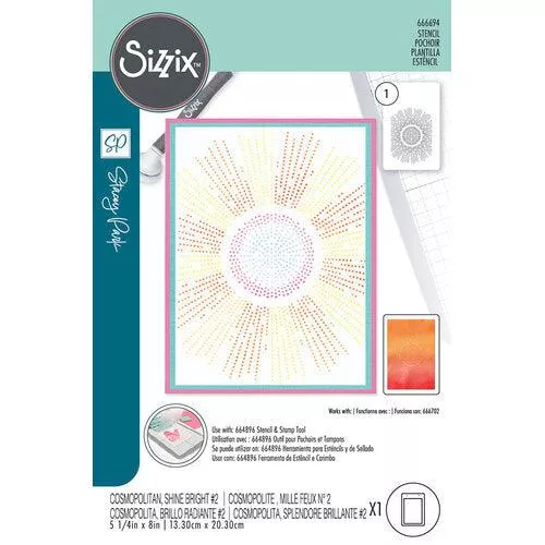 Sizzix - Stencils - Cosmopolitan, Shine Bright #2