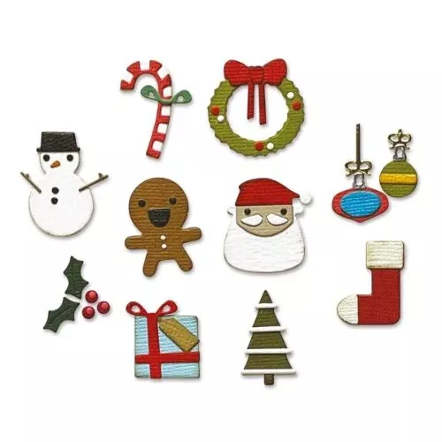 Sizzix - Thinlits Die Set 11PK Christmas Minis by Tim Holtz