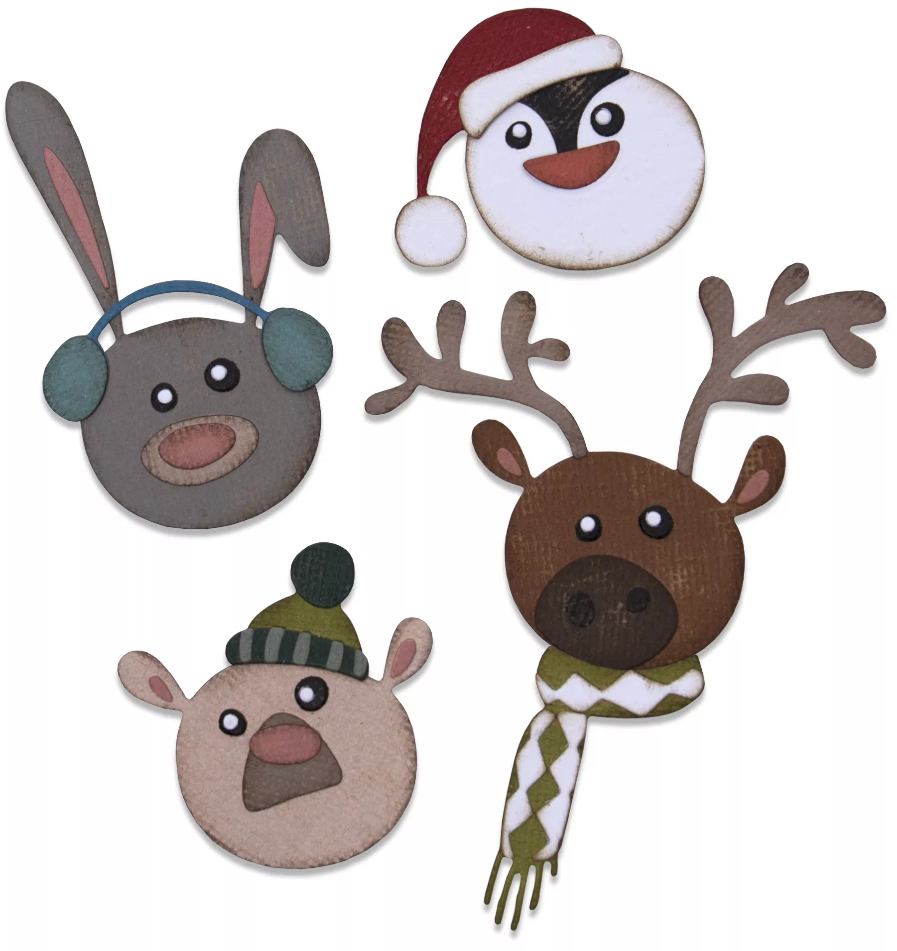Sizzix Thinlits Dies By Tim Holtz 9/Pkg-Winter Critters
