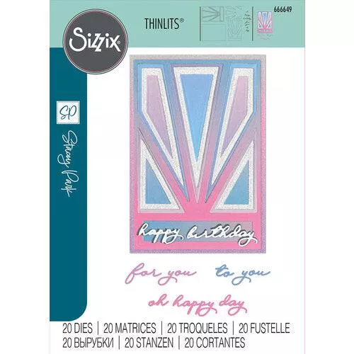Sizzix - Thinlits Dies - Cosmopolitan, Refined Rays