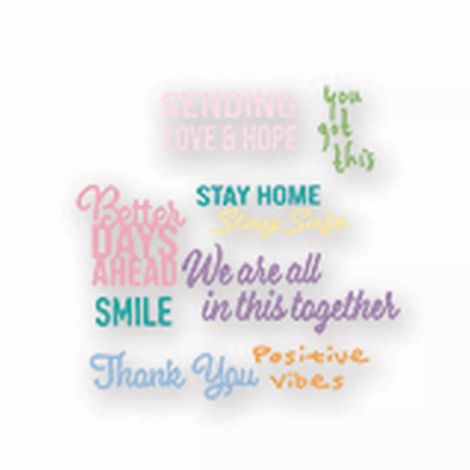 Sizzix • Thinlits Dies Good Vibes 8pcs