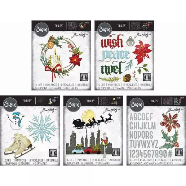 Sizzix Thinlits Dies - Holiday 2024Want It All Bundle, IWIA5H by: Tim Holtz