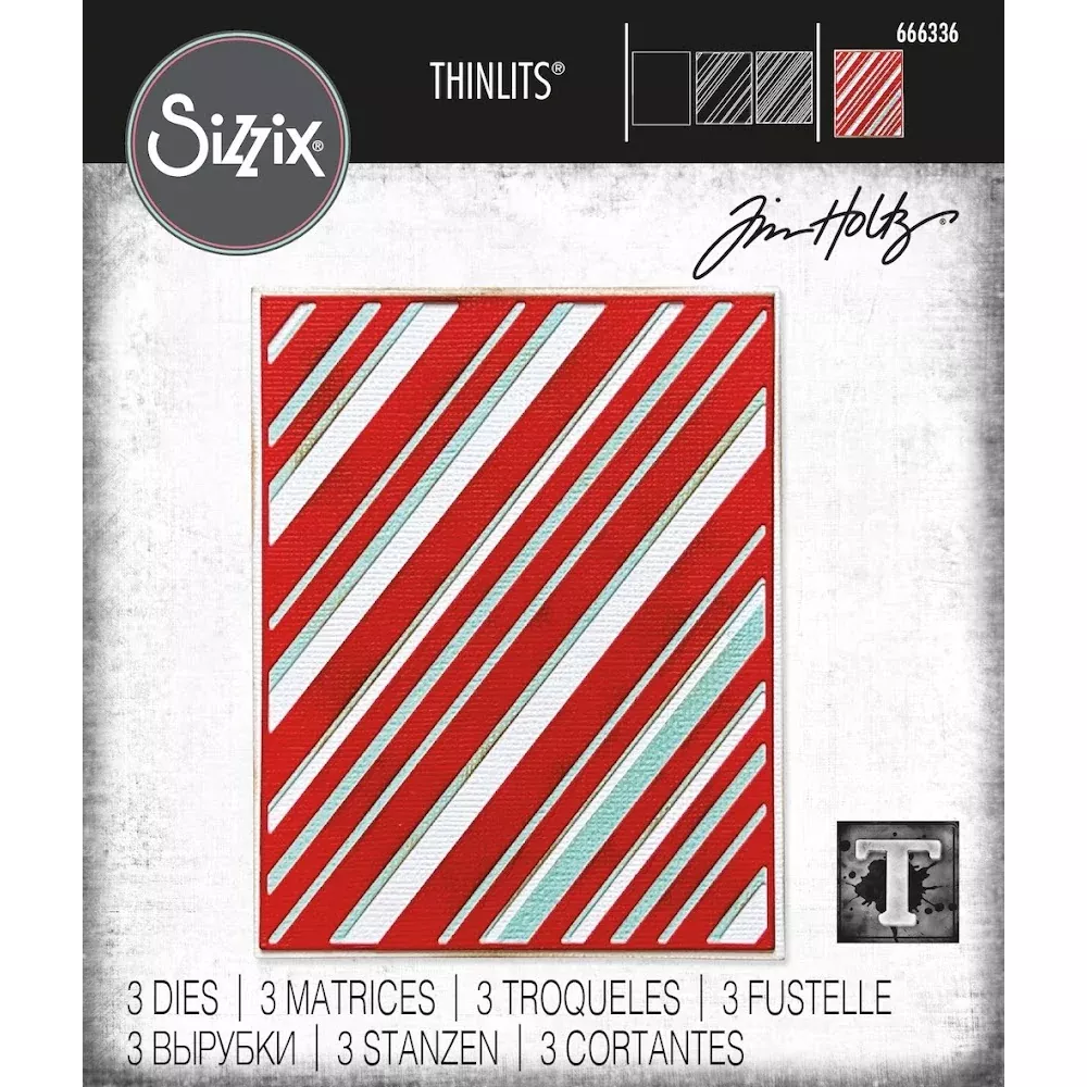 Sizzix Thinlits Dies - Layered Stripes, 666336 by Tim Holtz