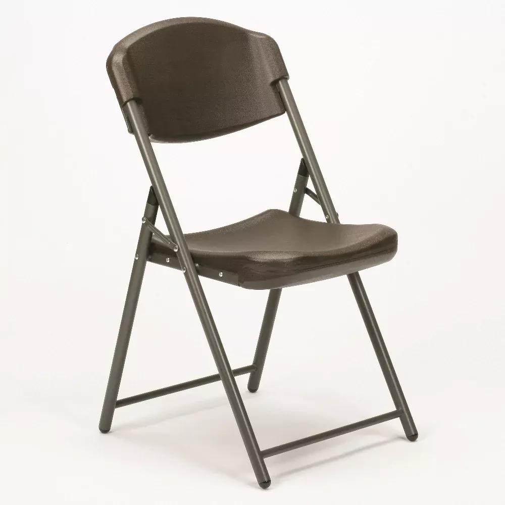 Skilcraft Folding Chair, Espresso Brown