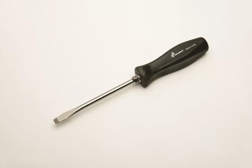 SKILCRAFT Pro-Grade Screwdriver, 5/16" Slotted tip, 8", 1 Each