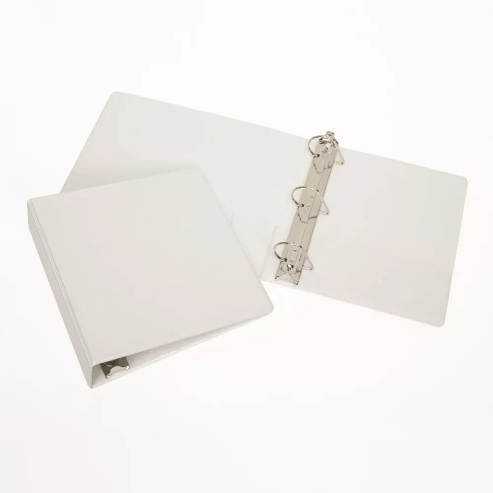 SKILCRAFT Slant-D Ring View Binder, 2" Capacity, White, 1 Each