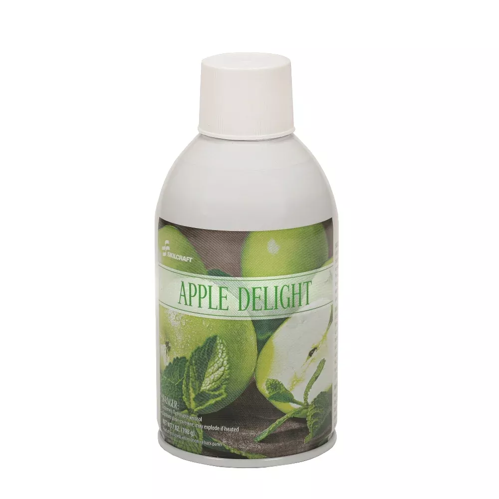 SKILCRAFT Zep Meter Mist Refill, Apple Delight Scent, Case of 12