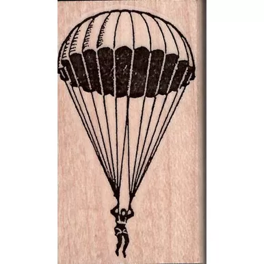 Sky Diver Rubber Stamp