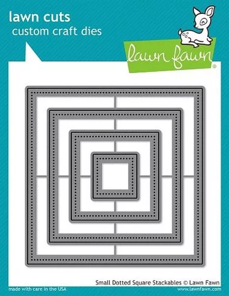 Small Dotted Square Stackables - Lawn Cuts