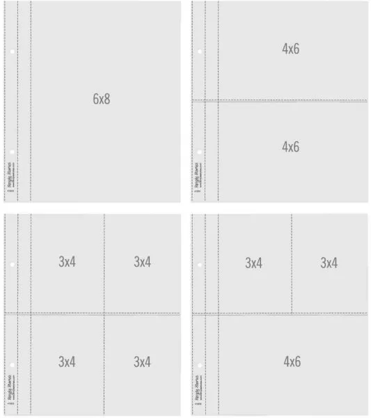 Sn@p! - Flipbook Page Refills - Multi 6"x8" - Simple Stories