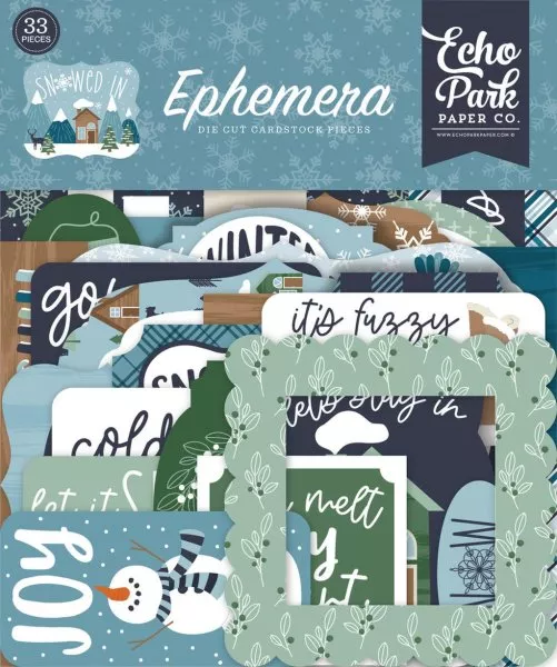 Snowed In - Ephemera - Die Cut Embellishment - Echo Park Paper Co