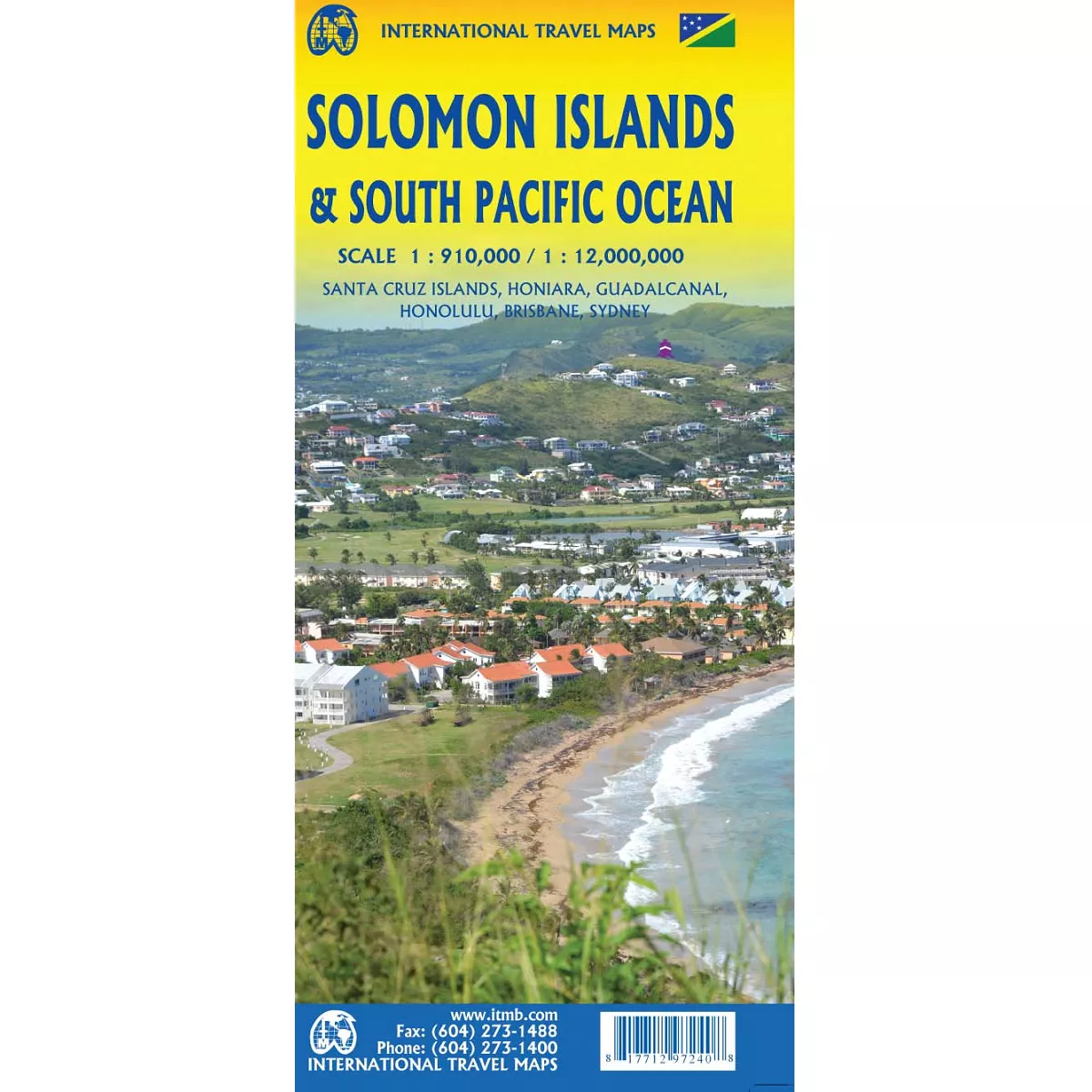 Solomon Islands/South Pacific Ocean Reference Map