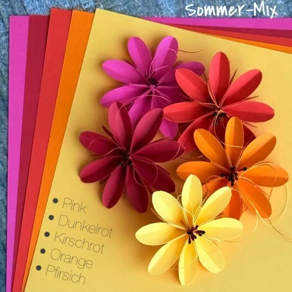 Sommermix - 120g Paper - Set - Din A4 - FarbTon Papier