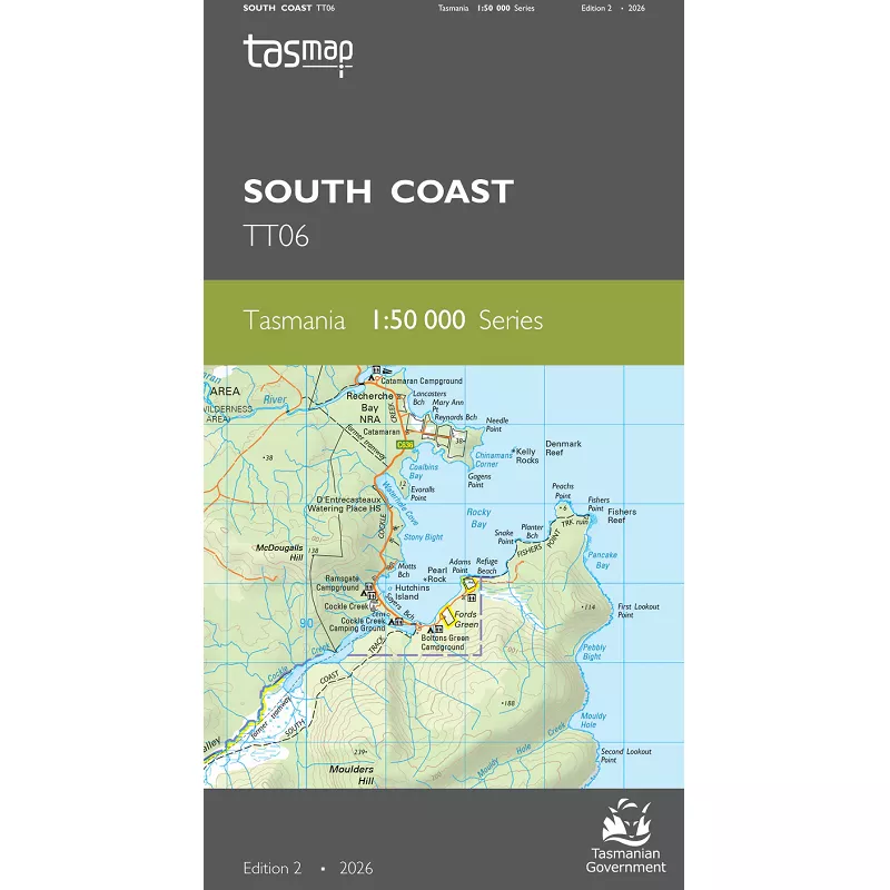 South Coast 1:50,000 Topo Map