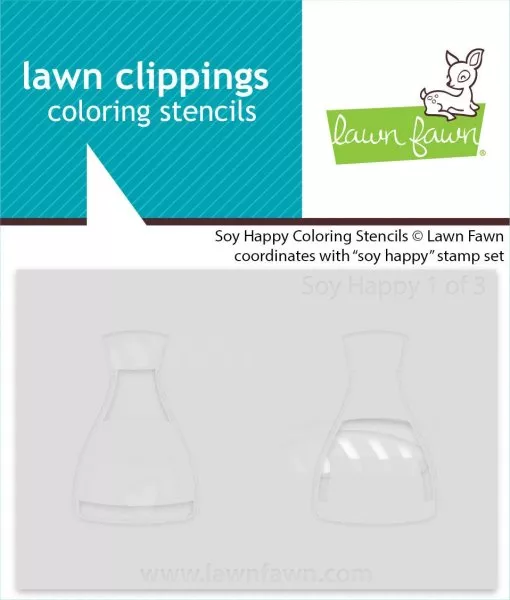 Soy Happy - Coloring Stencils - Lawn Fawn