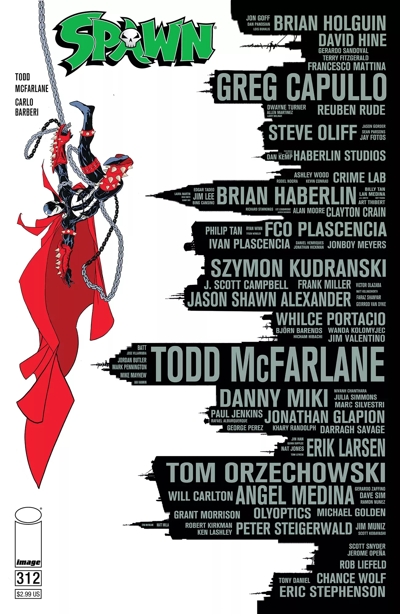 Spawn #312 B Todd Mcfarlane Variant (11/25/2020) Image