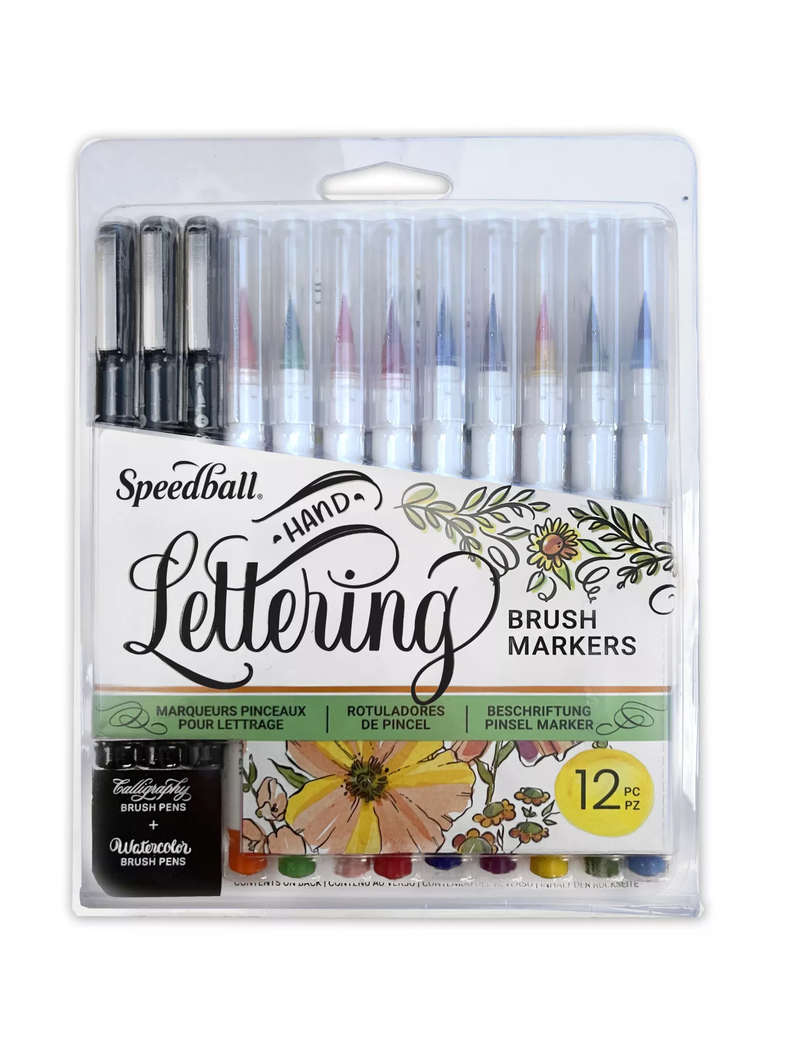 Speedball Hand-Lettering Brush Marker Set