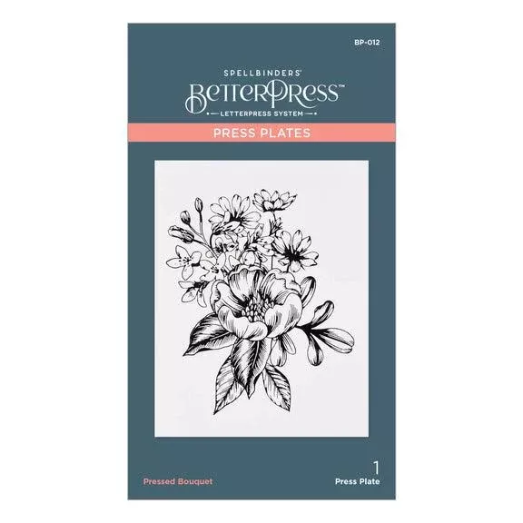 Spellbinders - BetterPress - Press Plate - Pressed Bouquet