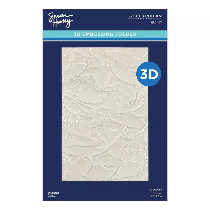 Spellbinders - Birthday Bash Collection - 3D Embossing Folder - Plaster