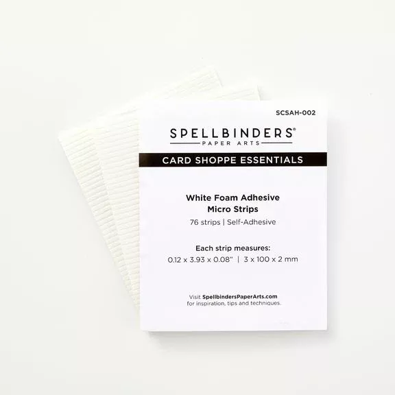 Spellbinders - Card Shoppe Essentials - White Foam Adhesive Strips - 1/8"