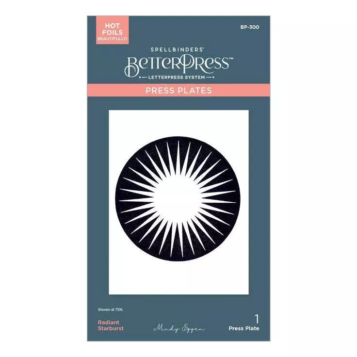 Spellbinders - Classic Road Legends Collection - Press Plates - Radiant Starburst