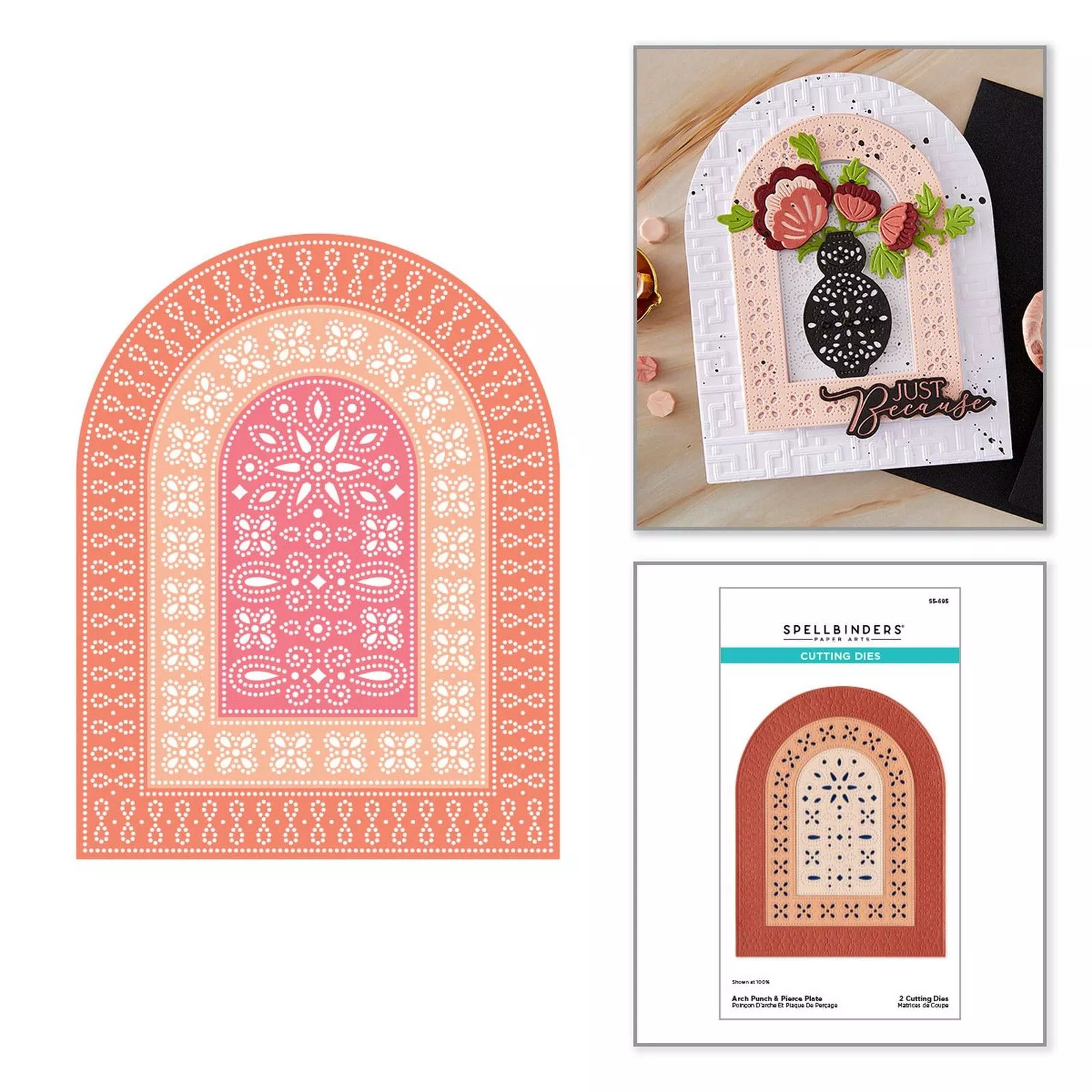 Spellbinders • Cutting Dies Arch Punch & Pierce Plate 2pcs