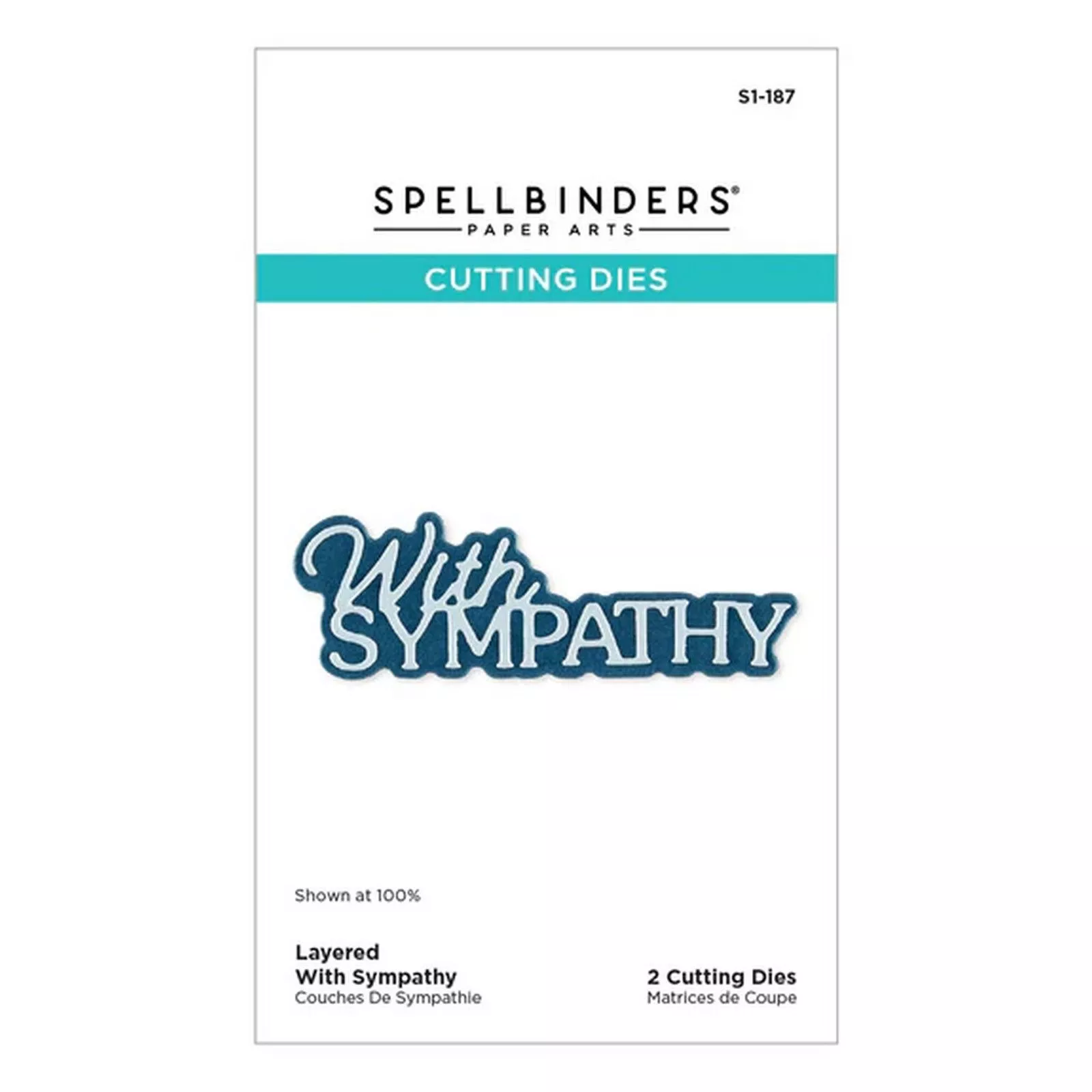Spellbinders • Cutting Dies Layered With Sympathy 2pcs