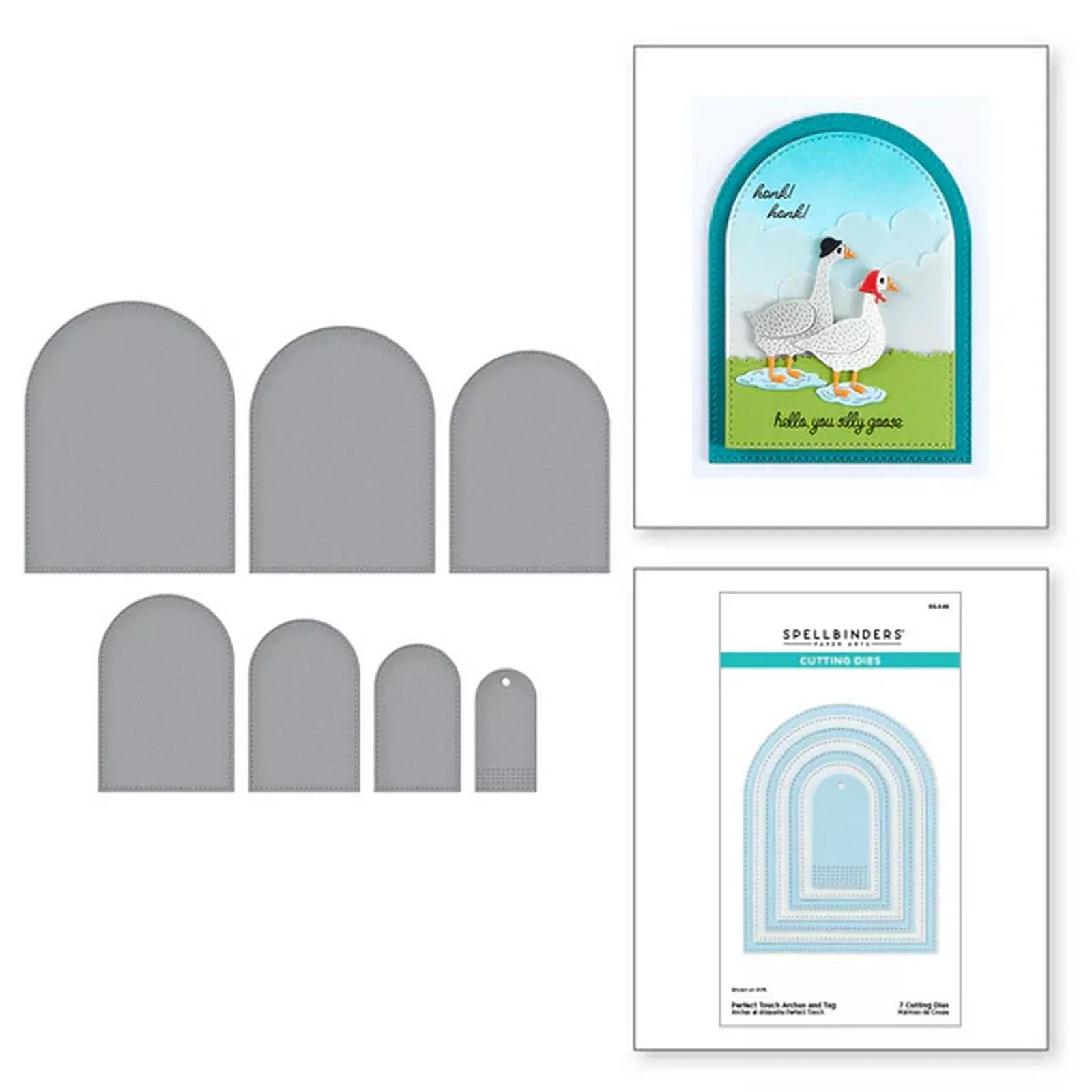 Spellbinders • Cutting Dies Perfect Touch Arches and Tag 7pcs