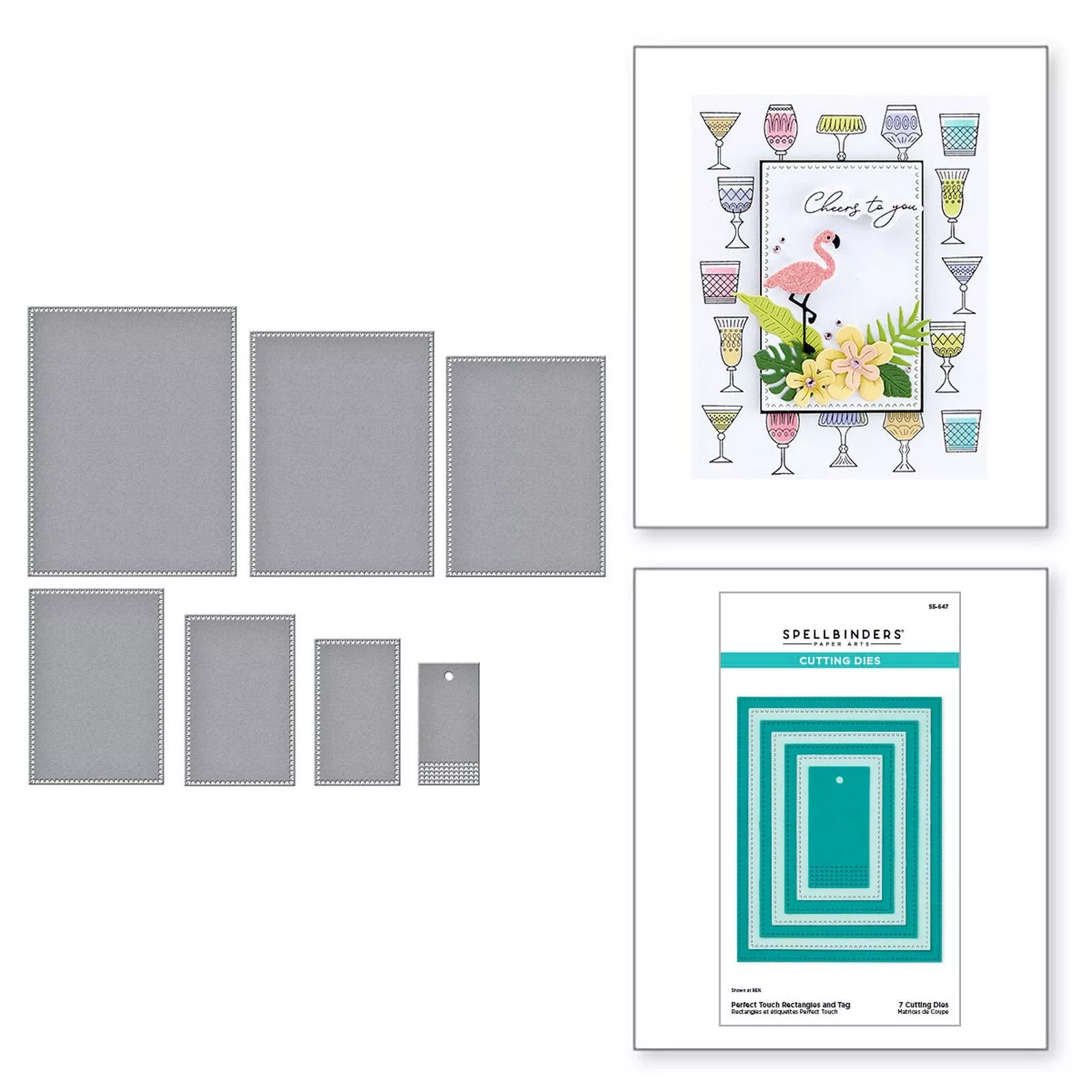 Spellbinders • Cutting Dies Perfect Touch Rectangles and Tag 7pcs