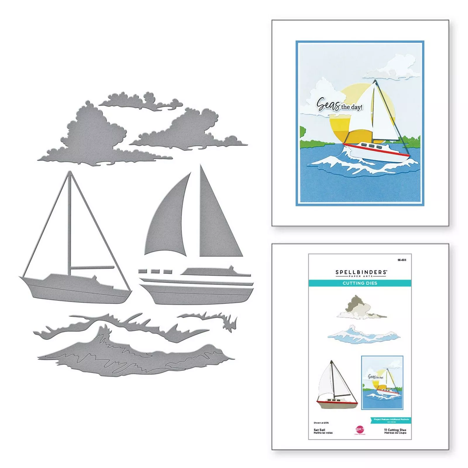 Spellbinders • Cutting Dies Set Sail 11pcs