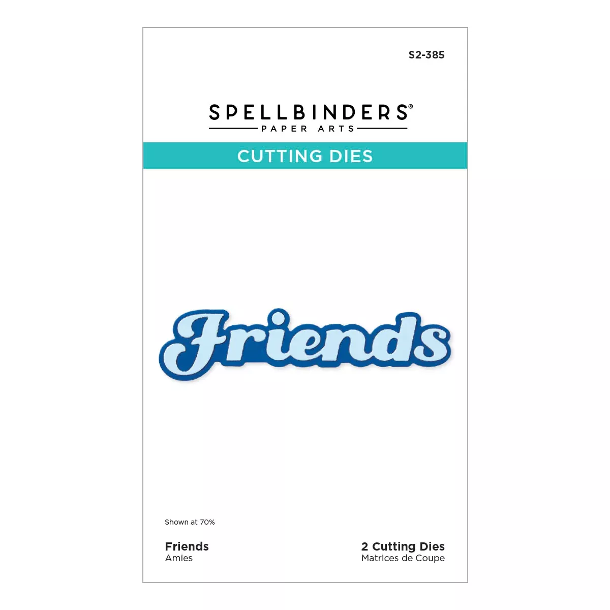 Spellbinders Etched Dies - Friends, S2-385