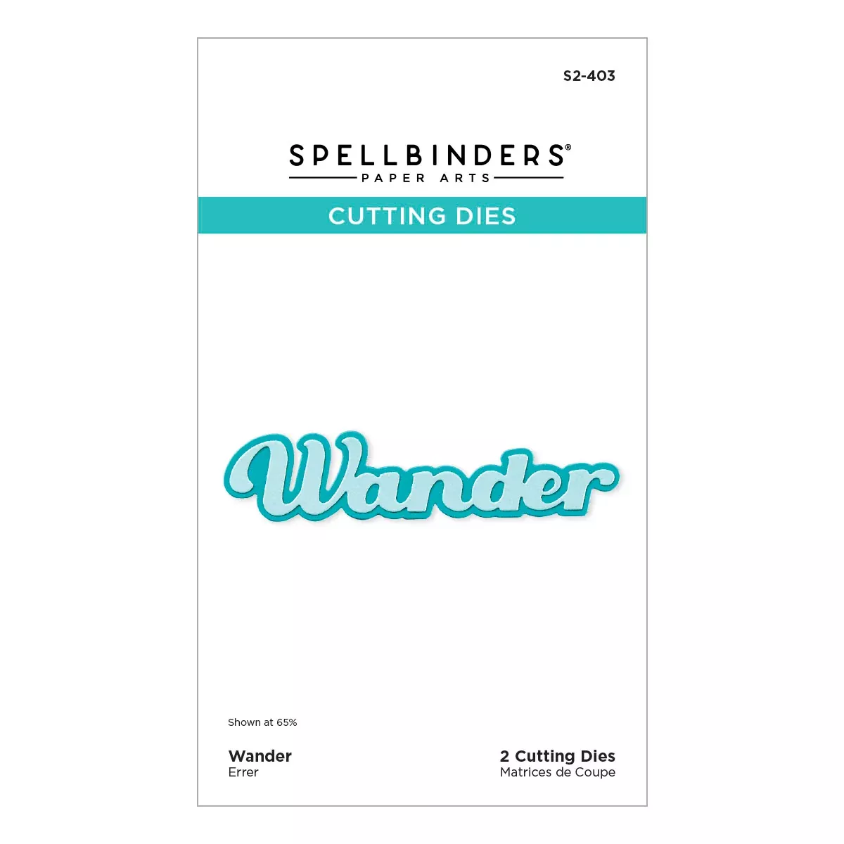 Spellbinders Etched Dies - Wander, S2-403