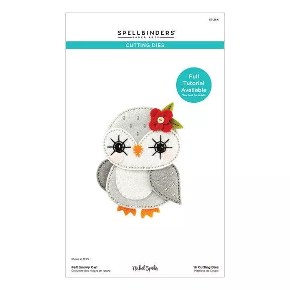 Spellbinders - Felt Stitch & Create Collection - Dies - Felt Snowy Owl