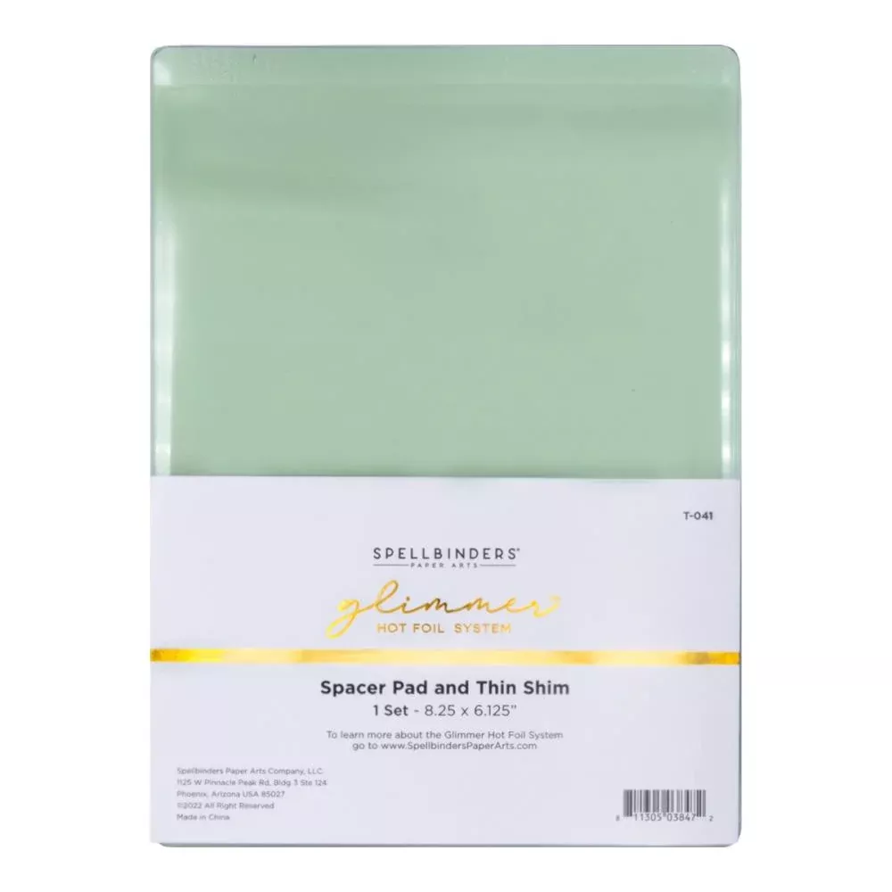 Spellbinders Glimmer Machine Spacer Pad & Thin Shim 8.25"X6.125"
