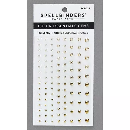 Spellbinders GOLD MIX Color Essential Gems scs-129
