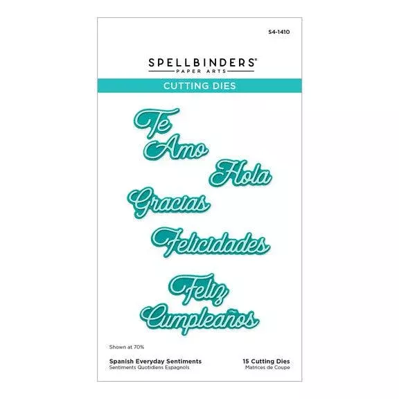 Spellbinders - International Sentiments Collection - Dies - Spanish Everyday Sentiments