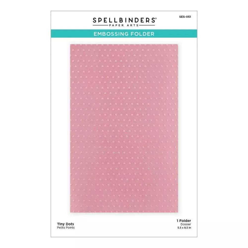 Spellbinders - It’s My Party Too - Embossing Folder - Tiny Dots