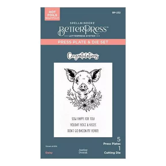 Spellbinders - Justine's Farm Collection - Press Plates & Dies - Daisy