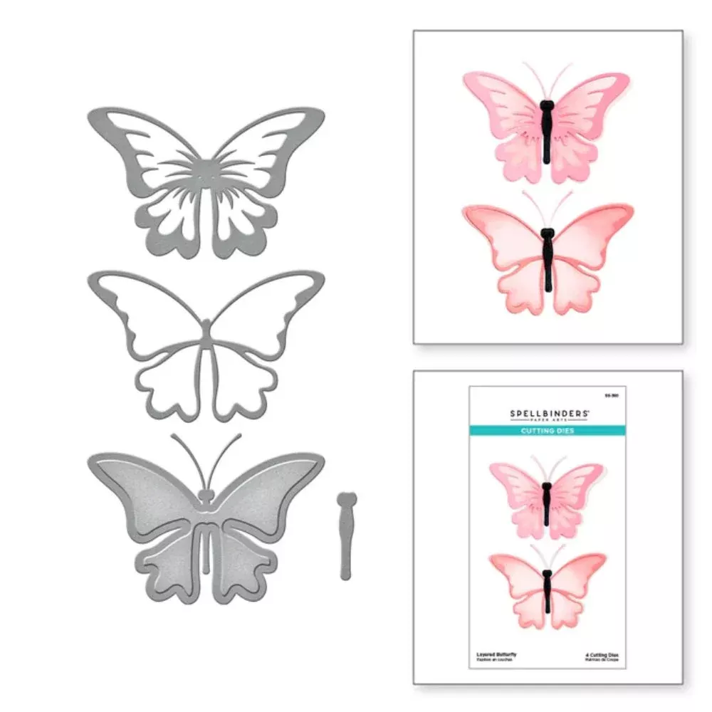 Spellbinders Layered Butterfly Etched Dies