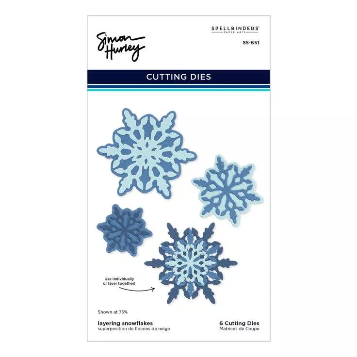 Spellbinders - Let It Snow Collection - Dies - Layering Snowflakes