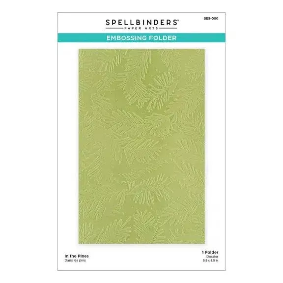 Spellbinders - Make It Merry Collection - Embossing Folder - In the Pines
