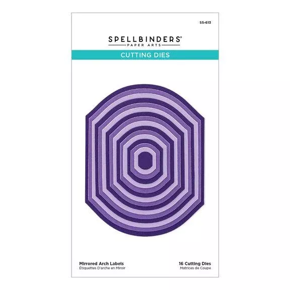 Spellbinders - Mirrored Arch Collection - Dies - Mirrored Arch Labels