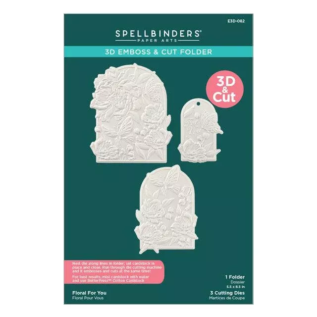Spellbinders - Sealed 3D Botanicals Collection - 3D Embossing Folder & Dies - Floral For You