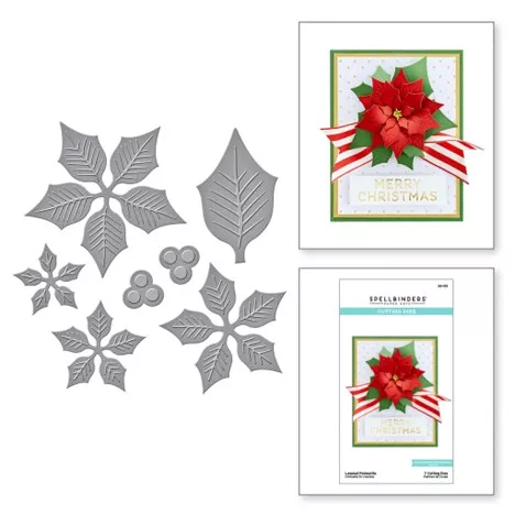 Spellbinders Shapeabilities Dies - Layered Poinsettia - Matrices