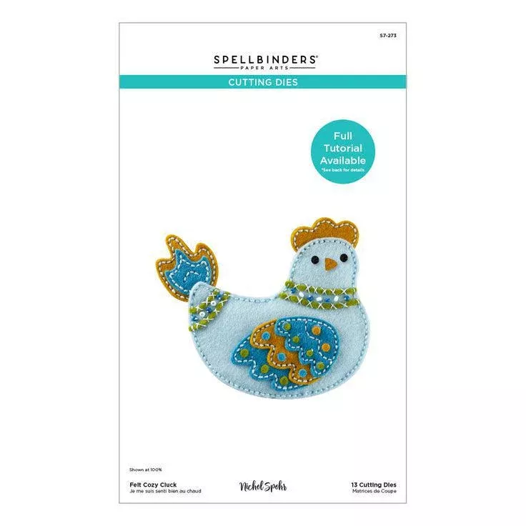 Spellbinders - Spring Felt Stitch & Create Collection - Dies - Felt Cozy Cluck